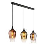 Hanglamp LAVUS 18.0 cm 3-lichts Zwart, Koper, Huis en Inrichting, Lampen | Hanglampen, Ophalen of Verzenden, Nieuw, Metaal, Minder dan 50 cm