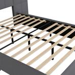 Gestoffeerd Bed Luzano - 140x200cm - Fluweel - Incl. Leeslam, Huis en Inrichting, Slaapkamer | Bedden, Verzenden, Nieuw