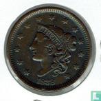 Verenigde Staten 1 cent 1838, Postzegels en Munten, Munten | Amerika, Verzenden, Losse munt