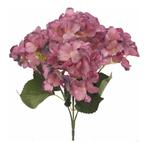 Hortensia groot hydrangea bush vintage pink 45 cm zijdebloem, Ophalen of Verzenden, Nieuw