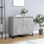 vidaXL Dressoirs 2 st 40x35x70 cm bewerkt hout betongrijs, Minder dan 50 cm, Verzenden, Nieuw, 25 tot 50 cm