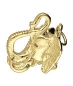 Gouden Olifantenkop kettinghanger, Verzenden, Nieuw