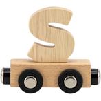 Houten lettertrein in naturel hout – losse letter S om de., Kinderen en Baby's, Speelgoed | Houten speelgoed, Ophalen of Verzenden