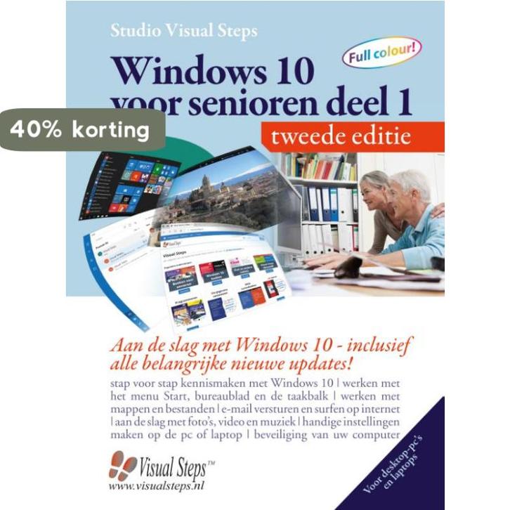 Windows 10 voor senioren 9789059055346 Studio Visual Steps, Boeken, Informatica en Computer, Gelezen, Verzenden