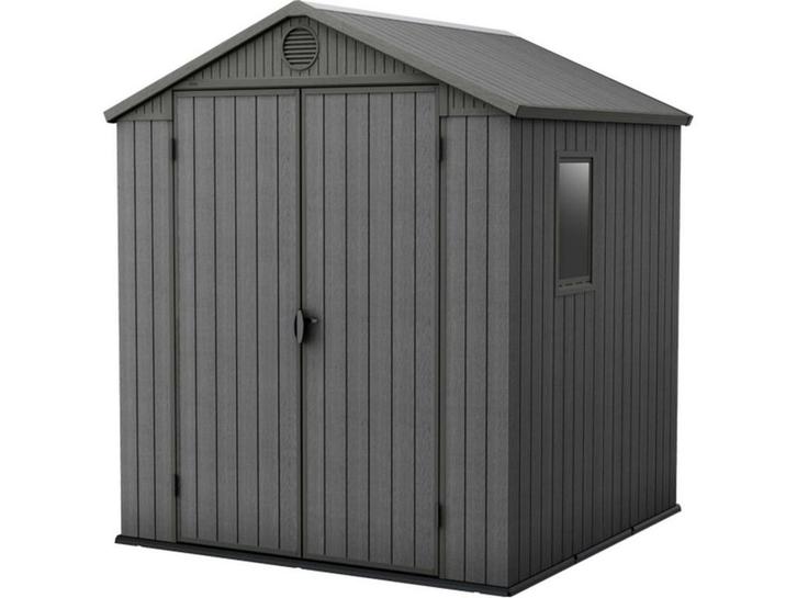 Keter Darwin 66 - Tuinhuis - 190x183x221 cm - Grijs, Huis en Inrichting, Woonaccessoires | Overige, Nieuw, Verzenden
