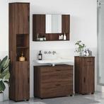 vidaXL Badkamermeubelset 4 pcs bruin eikenkleur 30 x 35 x, Huis en Inrichting, Verzenden, Nieuw