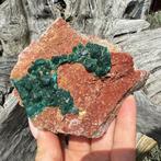 XXL Glanzend Smaragdgroen DIOPTASE Kristal op matrix -