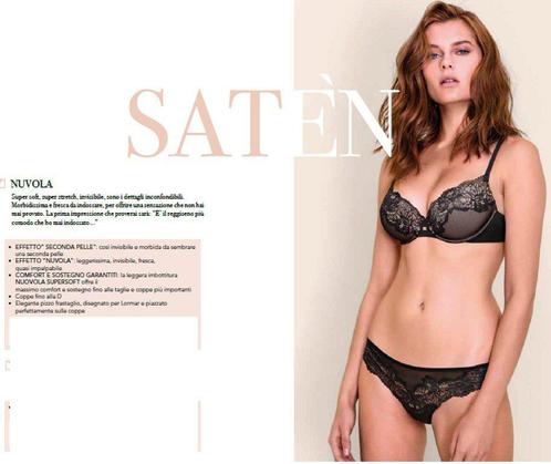 Lormar Italiaanse lingerie satijnen zachte beha ZWART, Maat, Kleding | Dames, Ondergoed en Lingerie