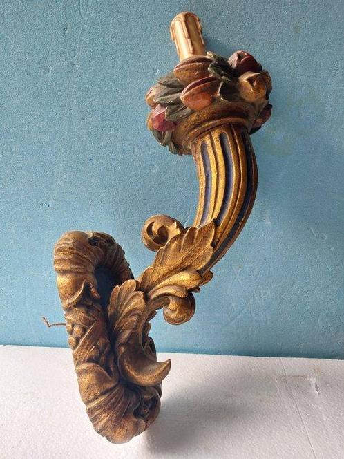 BuR - Wandkandelaar - SM05 - Hout, Antiek en Kunst, Curiosa en Brocante