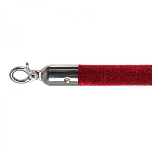 Afzetkoord | Chrome/ Bordeaux rood | 157 cm, Zakelijke goederen, Horeca | Keukenapparatuur, Verzenden
