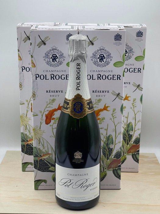 Pol Roger, Pol Roger reserve - Champagne Brut - 6 Fles (0,75, Verzamelen, Wijnen
