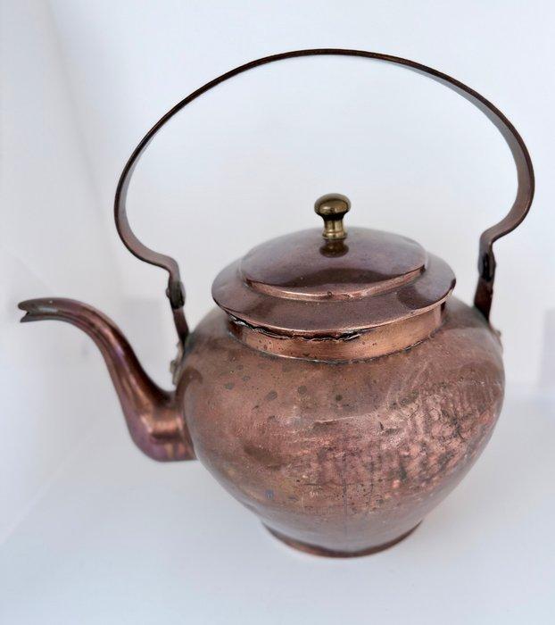 Waterkoker - Koper - Antieke koperen ketel, Antiek en Kunst, Antiek | Keukenbenodigdheden