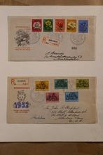 Nederland 1952/1955 - Selectie FDCs met open sluitklep -, Postzegels en Munten, Gestempeld