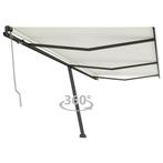 vidaXL Luifel vrijstaand automatisch 600x350 cm crèmekleurig, Verzenden, Nieuw