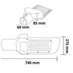 LED Straatlamp - Straatverlichting - Orny - 200W -, Nieuw, Ophalen of Verzenden, Hanglamp, Led