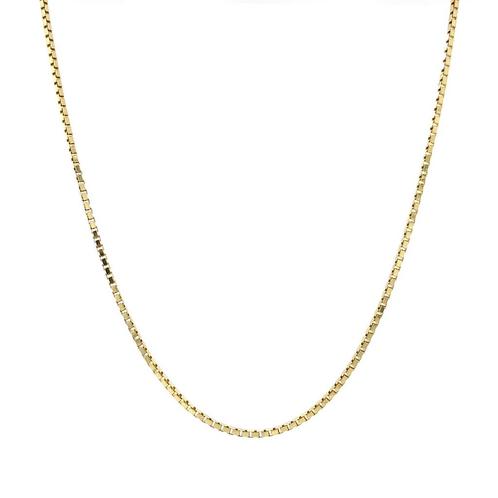 Gouden lengtecollier venetiaan 40 cm 14 krt, Sieraden, Tassen en Uiterlijk, Kettingen, Goud, Zo goed als nieuw, Goud, Verzenden