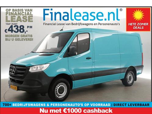 Mercedes-Benz Sprinter 319 3.0 CDI L2H1 V6 191PK AUT €438pm, Auto's, Bestelauto's, Lease, Automaat, Diesel, Mercedes-Benz, Blauw