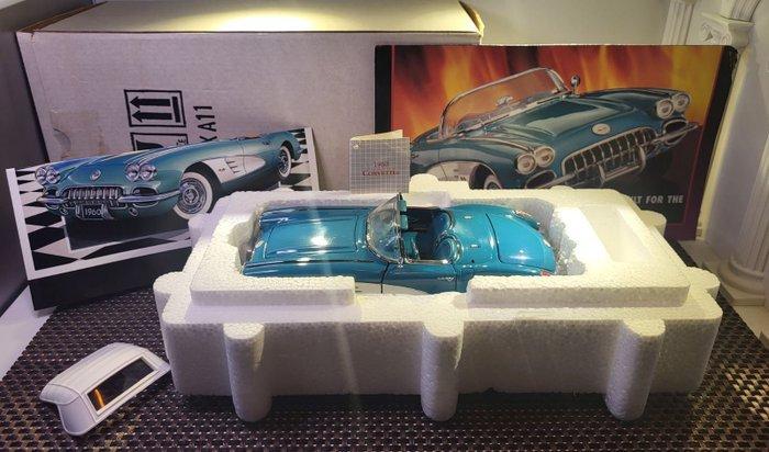 Franklin Mint 1:24 - Modelauto - 1960 Chevrolet Corvette, Hobby en Vrije tijd, Modelauto's | 1:5 tot 1:12