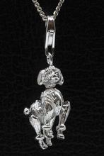 Zilveren Poedel bewegend hanger en/of bedel, Sieraden, Tassen en Uiterlijk, Verzenden, Nieuw