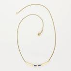Halsketting - 14 karaat Geel goud Diamant (Natuurlijk) -, Sieraden, Tassen en Uiterlijk, Kettingen, Nieuw