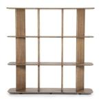 Wandkast Ty - Bruin - 96223 - wandkasten, Huis en Inrichting, Kasten | Buffetkasten, Nieuw, Overige materialen