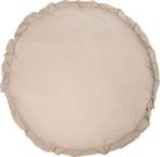 MamaLoes Soft Cotton Ruffle Ecru 90 cm Rond Boxkleed, Kinderen en Baby's, Boxen, Verzenden, Nieuw