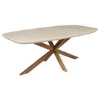 Eettafel Madison Sand | 240 cm | Deens Ovaal, Huis en Inrichting, Tafels | Eettafels, Ophalen of Verzenden, Nieuw