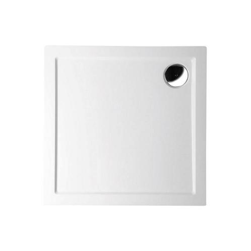 Douchebak Gegoten Marmer Sapho Aura 80x80x4 cm Vierkant Wit, Doe-het-zelf en Verbouw, Sanitair, Douche, Nieuw, Ophalen of Verzenden