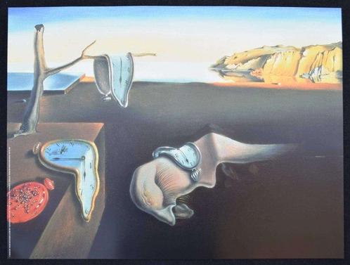 Salvador Dalí (after) - PERSISTENCE OF MEMORY -, Antiek en Kunst, Kunst | Tekeningen en Foto's