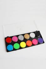 Professioneel Schmink Palet Neon UV Fluor Basiskleuren 12 X, Ophalen of Verzenden, Nieuw, Feestartikel, Carnaval
