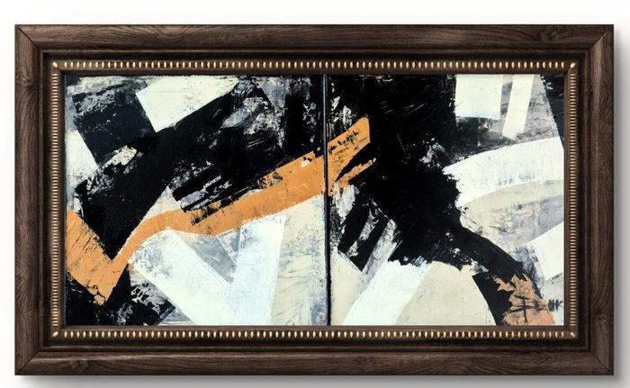 Sonja Brzak - Bronze Line/Dyptich, Antiek en Kunst, Kunst | Schilderijen | Modern