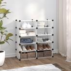 vidaXL Schoenenrek 84x32x88,5 cm polypropeen transparant, Verzenden, Nieuw
