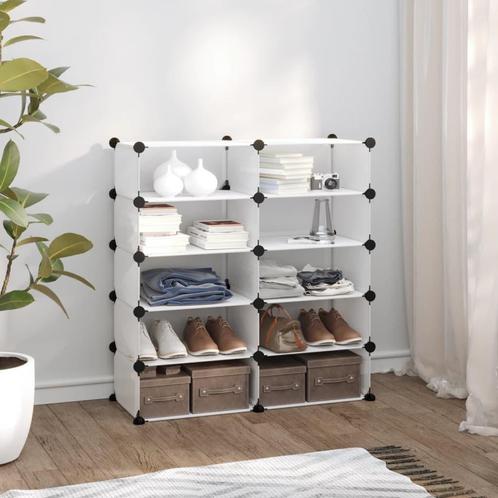 vidaXL Schoenenrek 84x32x88,5 cm polypropeen transparant, Huis en Inrichting, Kasten | Schoenenrekken, Nieuw, Verzenden