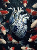 Medsan - Le Coeur des Koi en porcelaine - Hand signed
