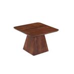 Salontafel Mangohout Salontafel Mick Vierkant Bruin 60x60 cm, Huis en Inrichting, Tafels | Salontafels, Verzenden, Vierkant, Nieuw