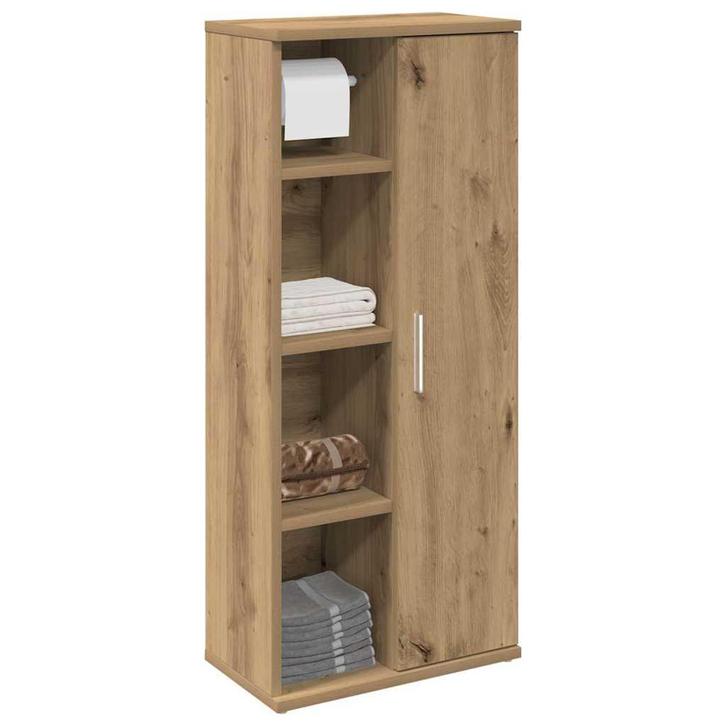 vidaXL Badkamerkast met rolhouder 39x22x90 cm artisanaal, Huis en Inrichting, Badkamer | Badkamermeubels, Nieuw, Verzenden