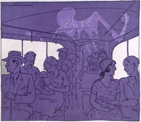 Spotprent over het autobusongeluk bij Arnhem (lijst optie), Antiek en Kunst, Kunst | Litho's en Zeefdrukken, Verzenden