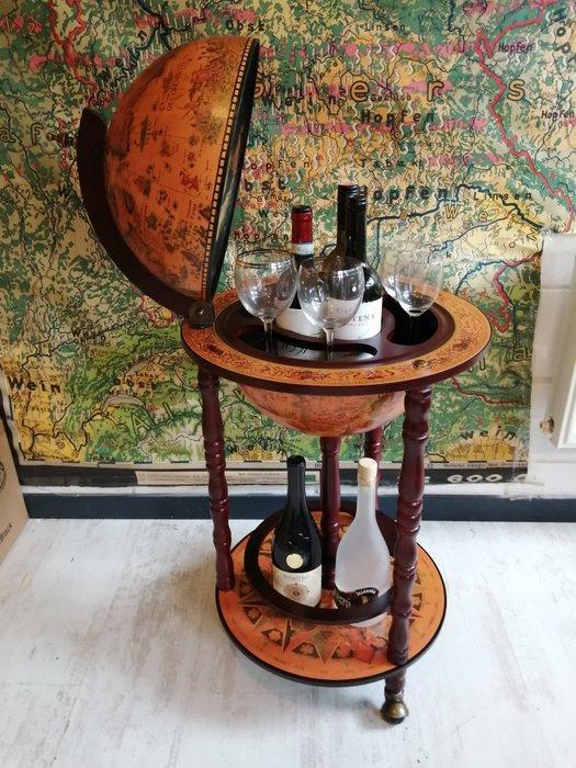 Globe bar - Hout - Large Globebar Barglobe, Antiek en Kunst, Curiosa en Brocante