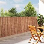 vidaXL Schorsschutting Bruin 400 x 125cm Schors, Verzenden, Nieuw, Hout