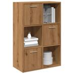 vidaXL Boekenrek 60,5x30x90 cm bewerkt hout artisanaal, Huis en Inrichting, Kasten | Boekenkasten, Verzenden, Nieuw, Overige houtsoorten