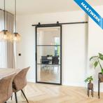 Stalen Schuifdeur - 3 Vlaks - Maatwerk - Helder glas, Doe-het-zelf en Verbouw, Kozijnen en Schuifpuien, Nieuw, Metaal, Inclusief glas
