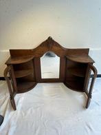 Vitrinekast - Antieke Gesneden Houten Vitrinekast met, Antiek en Kunst, Curiosa en Brocante