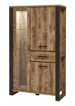 Combikast Obdam - vitrinekasten, Huis en Inrichting, Nieuw, Overige materialen