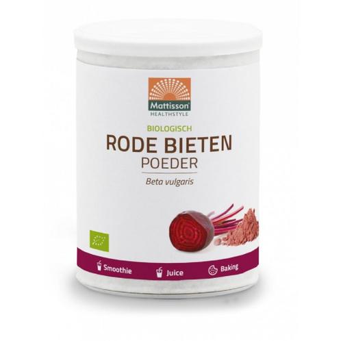 Mattisson Rode Bietenpoeder Biologisch 125g, Hobby en Vrije tijd, Taarten en Cupcakes maken, Nieuw, Verzenden