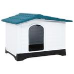 vidaXL Hondenhok 90,5x68x66 cm polypropeen blauw, Dieren en Toebehoren, Verzenden, Nieuw
