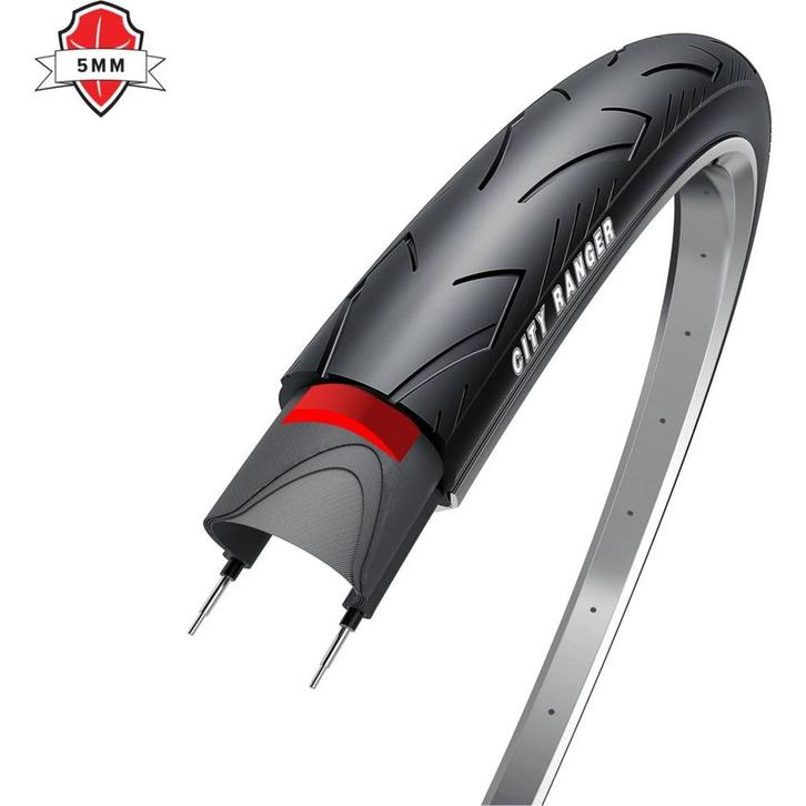 Obor Stadsfietsband - Reflecterend - 5mm Anti-leklaag - 2..., Fietsen en Brommers, Fietsonderdelen, Algemeen, Band, Nieuw, Ophalen of Verzenden