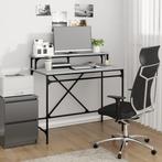 vidaXL Bureau 100x50x90 cm bewerkt hout en ijzer grijs, Huis en Inrichting, Verzenden, Nieuw