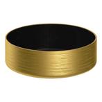 Waskom Sanitop Duo-Color Rond 36 cm Mat Black Gold, Nieuw, Minder dan 100 cm, 25 tot 50 cm, Overige typen