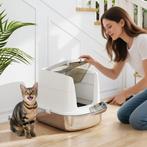 TRUUSK Roestvrijstalen Gesloten Kattenbak - Met Schep en Geu, Dieren en Toebehoren, Katten-accessoires, Verzenden, Nieuw