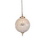 Art Deco hanglamp kristal 50cm goud - Kasbah, Huis en Inrichting, Nieuw, Overige stijlen
